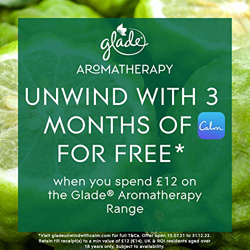 Glade Aromatherapy Essential Oil Diffuser Refill, Cool Mist Aromatherapy Diffuser & Air Freshener for Home, Calm Mind with Bergamot & Lemongrass Scent, 17.4ml - Image 7