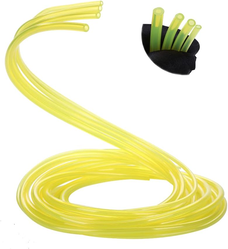 ZAMDOE Durite Essence Tuyau Carburant, Taille 4, 4 Pieds de Long pour Les Petits Moteurs de souffleur de tronçonneuse, avec Ampoules d'amorçage enfichables, filtres à Carburant