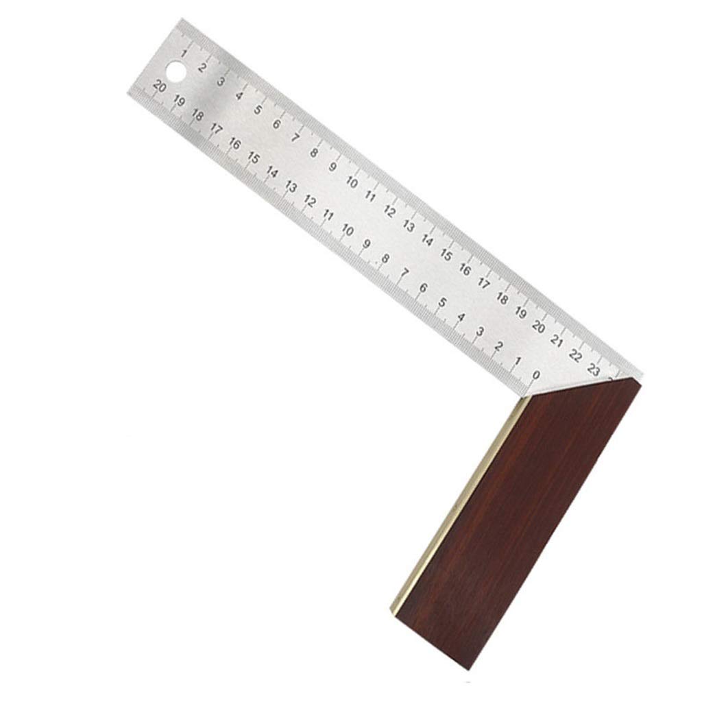 1 pz. Righello angolare a Forma di L da 90 Gradi, 250 mm, per falegnameria, Strumenti di misurazione per carpentieri