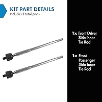 Vista 252 de TRQ Juego de barras de acoplamiento interiores delanteras 2 piezas compatibles con Acura RDX 2013-2018