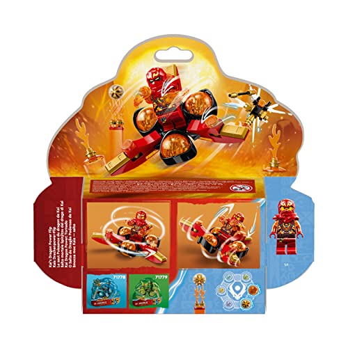 NINJAGO Salto Mortale Spinjitzu del Drago di Kai, Trottola Giocattolo con Minifigure di Kai da Collezione, Piccola Idea Regalo per Bambini dai 6 Anni in su Fan dei Ninja 71777 - Lego - Immagine 8