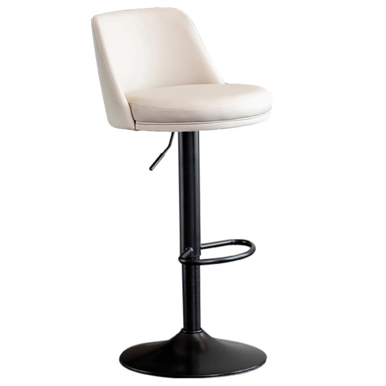 Chaise de bar pivotante réglable 60-80 cm haut dossier pour cuisine maison