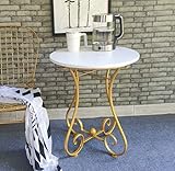 ● Esta es una mesa auxiliar hermosa y única, con materiales de hierro seleccionados, diseño curvo humanizado, instalación combinada, combinada con decoración de bolas pequeñas, que agrega un toque de luces.