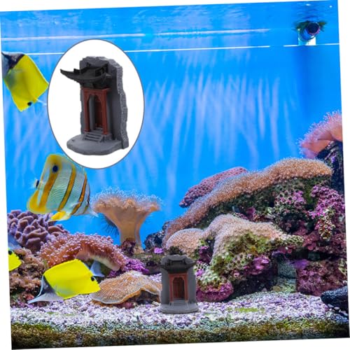 Pagode miniature 9 cm résistante à l'eau pour aquarium zen