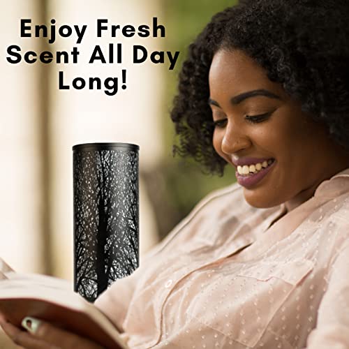 Vivid Melts Decorative Metal Electric Scented Candle Wax Melter With Color Changing Led For Seven Unique Looks Fragrance Wax Warmer Burner For Wax Melt (Black) #TOP5