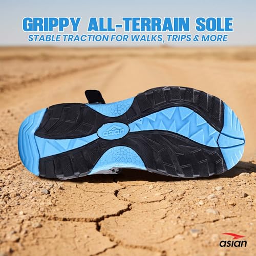 Image of ASIAN Vistara-48 Men's Outdoor Sandals with Adjustable Straps, Cushioned Footbed, Rugged Anti-Slip Outsole, Stylish Lightweight Design | Ideal for Travel & Beach