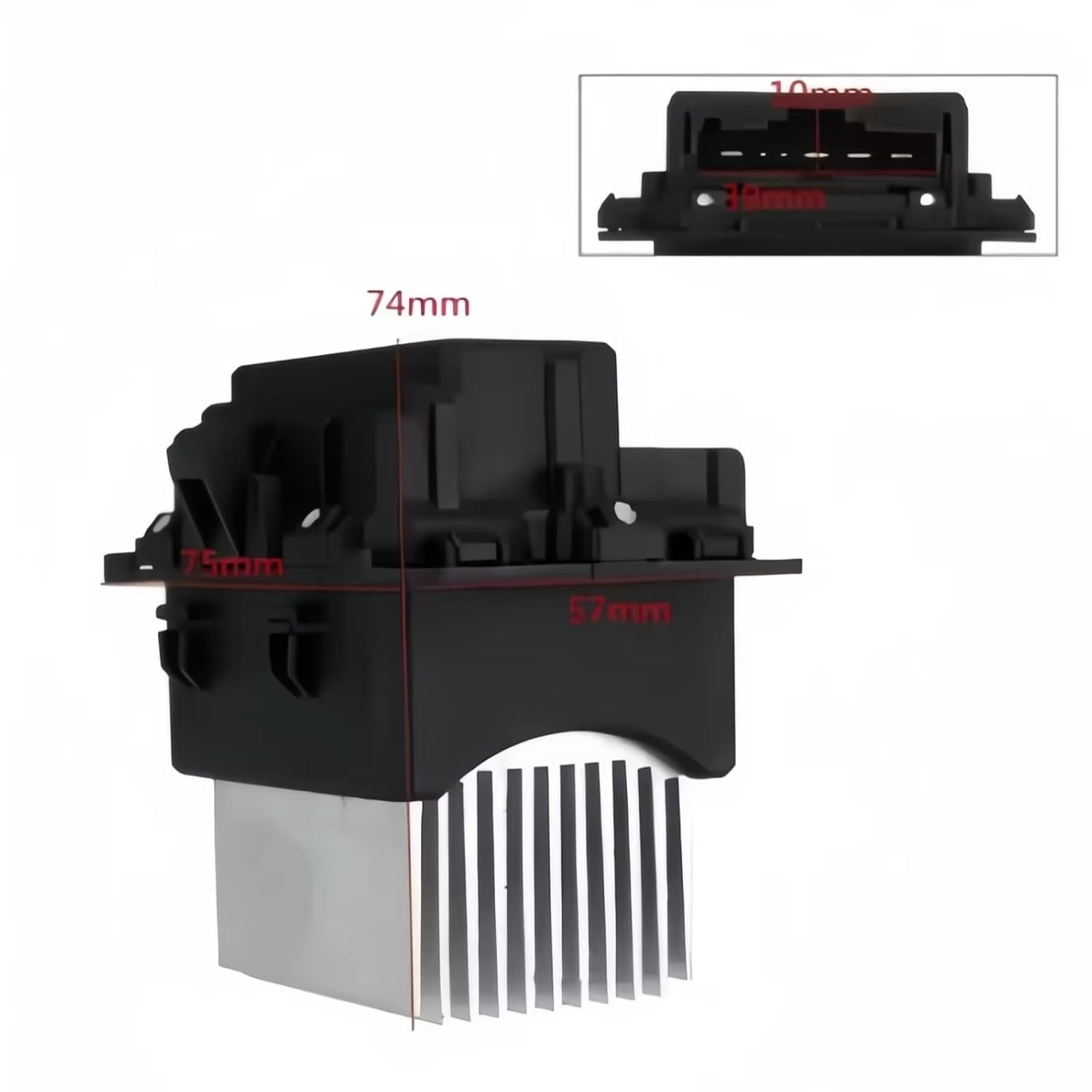 Car Heater Motor Heater Blower Resistor Fan Control Module Compatible with Peugeot for 108 2014-2024 for 207 2006-2012 6441.AA