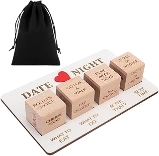 Würfel Set für Paare, Valentinstag Paare zu zweit, Date Ideen für Paare, Ideen Action Entscheidung Würfel, Wiederverwendbare mit Tasche, Datum Nacht, Spiel für Valentinstag, Jubiläum