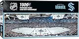MasterPieces 1000 Piece Jigsaw Puzzle - NHL Seattle Kraken Panoramic View - 13"x39" - Adult Puzzle - Eco-Friendly Recycled Board