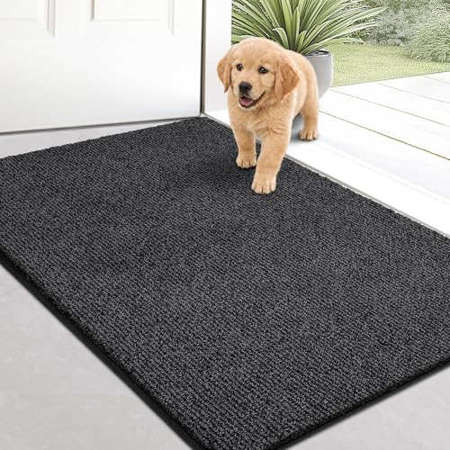 Image of Washable Entryway Door Rug 31.5 inch x 47 inch, Non Slip Kitchen Rug, Absorbent Indoor Door Mat for Floor, Laundry, Bathroom, Bedroom (Roll Packing)