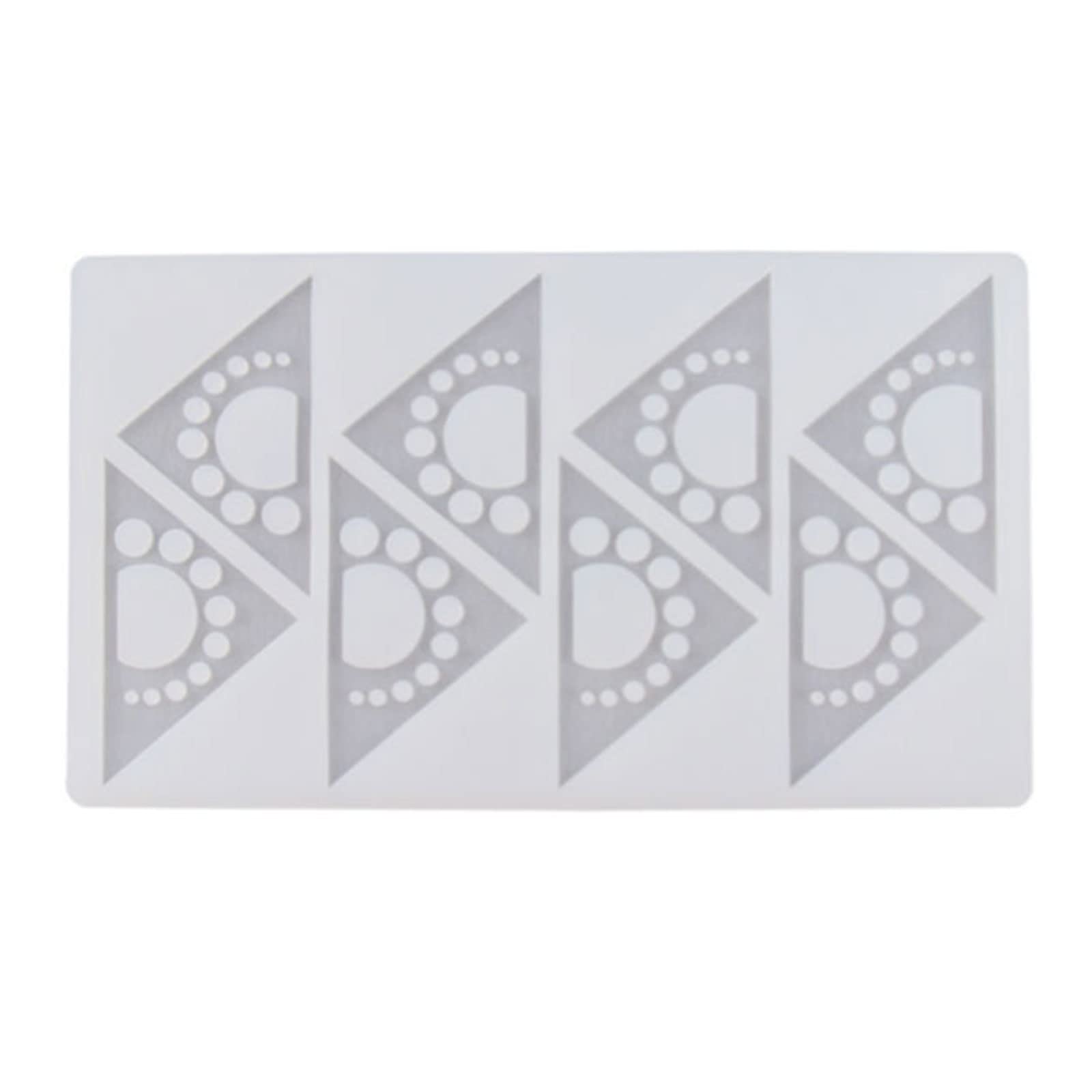 Tsophreniq 8 Cells Silicone Chocolate Fondant Candy Molds Baking Gadgets Triangular Shaped Gifts for Baking Lovers Silicone Chocolate Molds