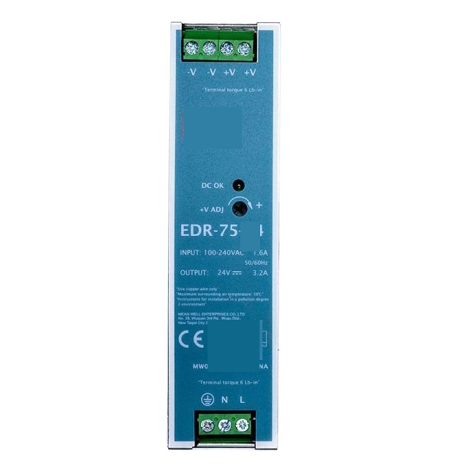 Alimentation à découpage EDR-75-24 pour stabiliser le courant continu 24V
