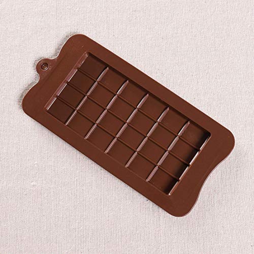 Moldes de barra de chocolate de silicone, utensílios de cozinha retangulares de 24 cavidades, moldes