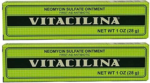 Vitacilina Neomycin Sulfate Ointment First aid antibiotic 1 oz 2 PACK