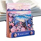 -Kalender 2025, Kalender 2025 'Uhr | Notizkalender mit abreißbarer Papierschnitzerei,Kunstkalender Coast 2025, Stückkalender mit Schnitzerei