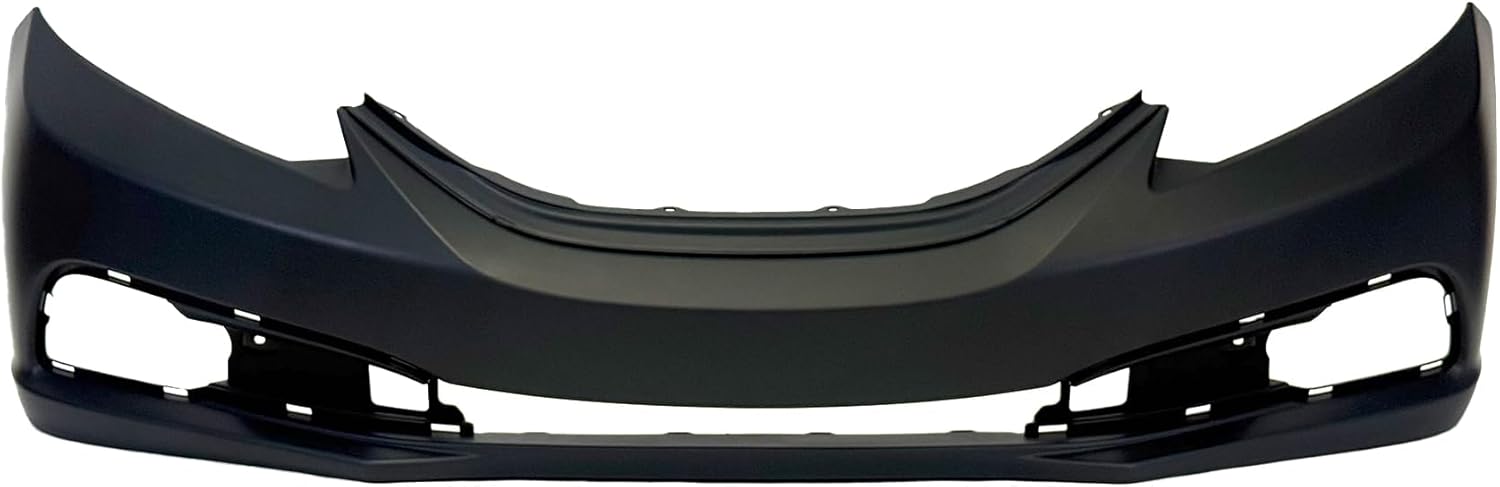 FitParts Compatible With Front Bumper Cover Honda Civic 2013-2015 DX EX-L EX HF Hybrid-L Hybrid LX. New, Primed and Ready for Paint With Fog Light Holes HO1000290