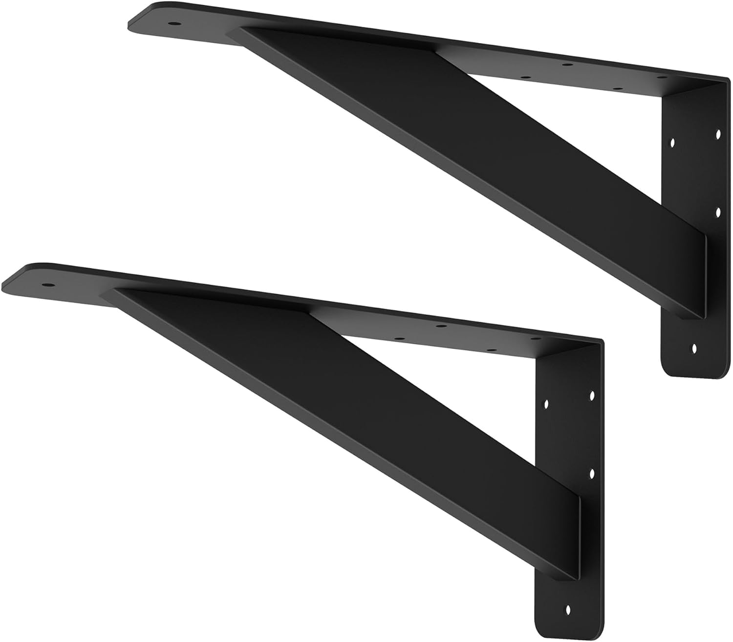 VANROUG Heavy Duty Countertop Support Brackets, 304x152mm - Wall Mounted Solid Shelf Brackets, Max Load 400lbs