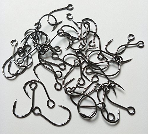 image for LikeFish 30pcs/Pack Inline Single Hooks Single Replacement Hooks for F