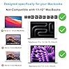 2-Pack Shortcuts Sticker for Apple Mac OS System, 2026 New Shortcuts Sticker for MacBook Pro/Air 13-16 inch M5 M4 M3 M2 M1 Chip -Black #1