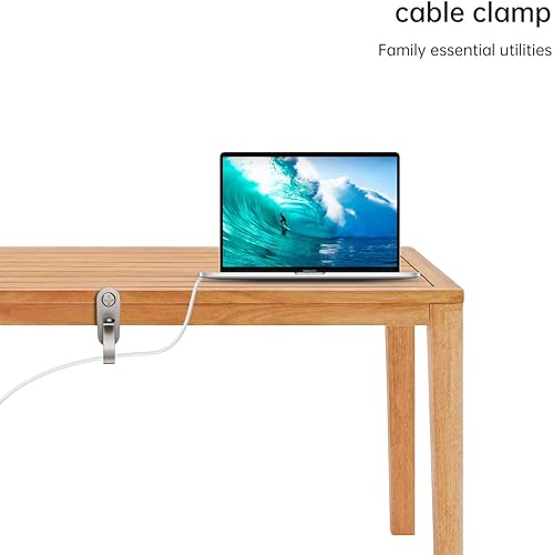 Miniatura 5 de GEZIDEA Ganchos para colgar luces de Navidad, cables y luces de hadas, acero inoxidable, paquete de 20 unidades