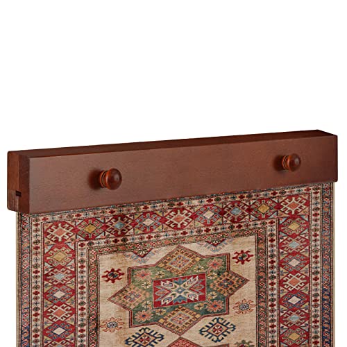24 Inch Tapestry Rack For Wall For Display Wood Wall Mount Rug Hangers For Walls Rustic Wall Hangers Closet Stands For Hanging Blanket Holder With Screws #TOP28