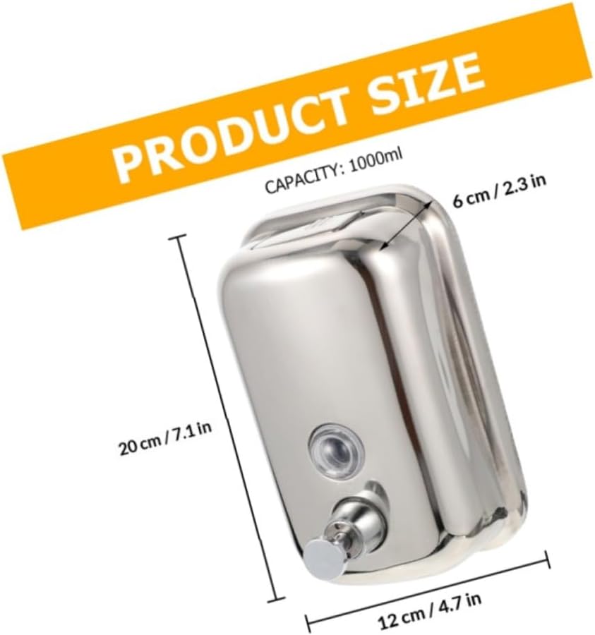Stainless Steel Soap Dispenser Wall Mount Automatic Soap Dispenser Kitchen Sink Shower for Bathroom
