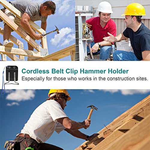 Generturbob Hammer Loop for 2\" Belt, Hammer Holder Belt Clip, Hammer Holster Clip on Rock Geologic Hammer Tool