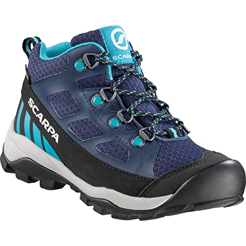 Scarpa Neutron Mid Kid GTX, Trail Running per Bambini, Blue-Turquoise Gore-Tex, 30 EU