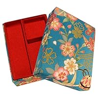 Amazon | 裁縫箱 ソーイングボックス ちりめん 花柄 紫 レーヨン100 