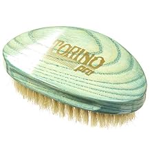فرشاة تورينو برو الناعمة لموجة النخيل بواسطة Brush King #1970 - تصميم متموج منحني لوضع 360 موجة، بدون مقبض