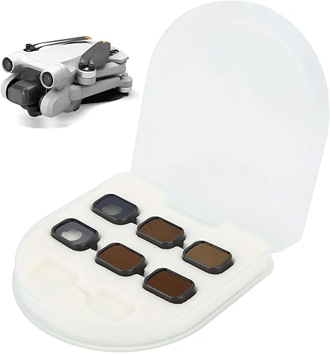 Miniatura 5 de DAUERHAFT Camera Filter, Waterproof Oil Proof 6 in 1 Coating Process Optical Glass Drone Camera Filter for Mini 3 Pro