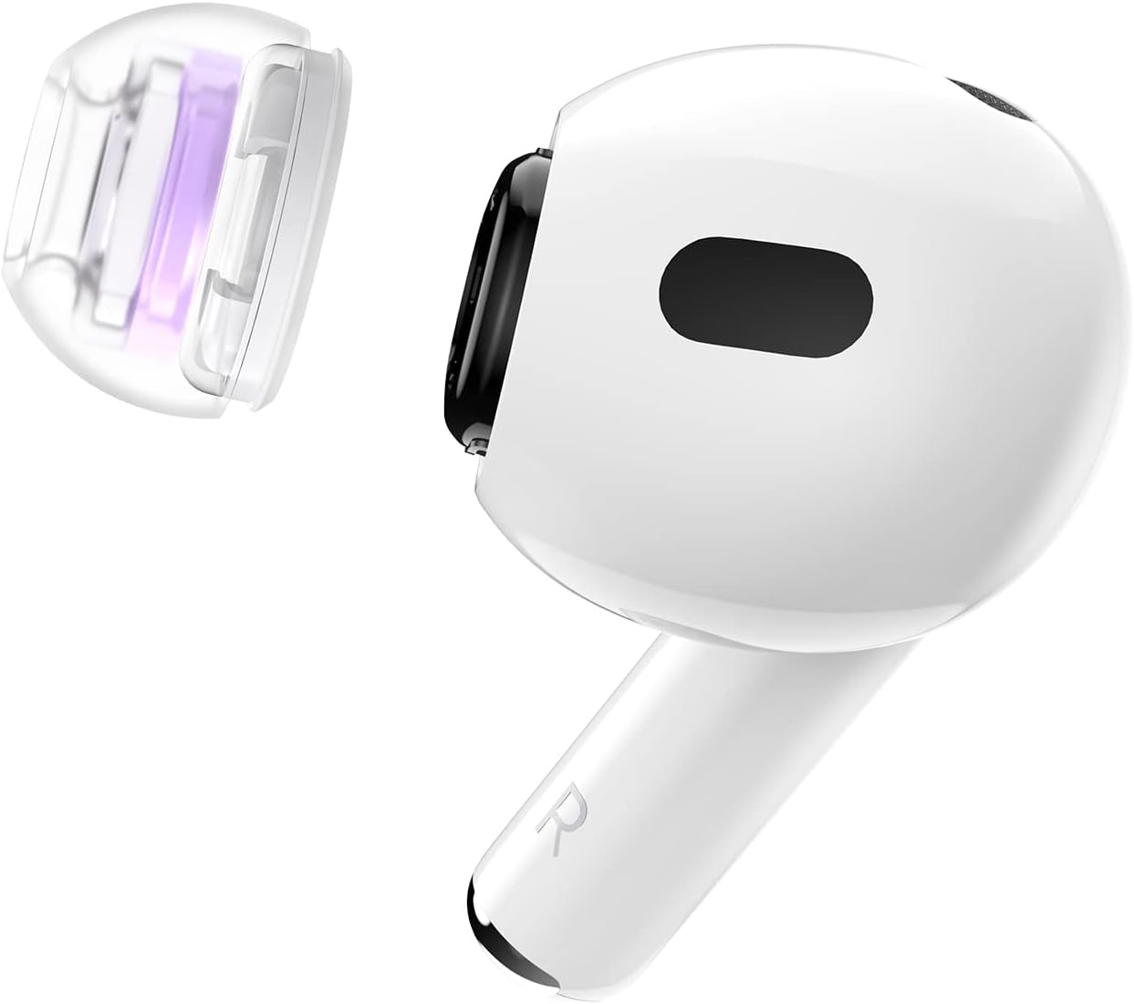 ZORBES Ear Tips Replacement for AirPods Pro and Pro 2 featuring 4 Pairs Silicone Anti Slip Eartips