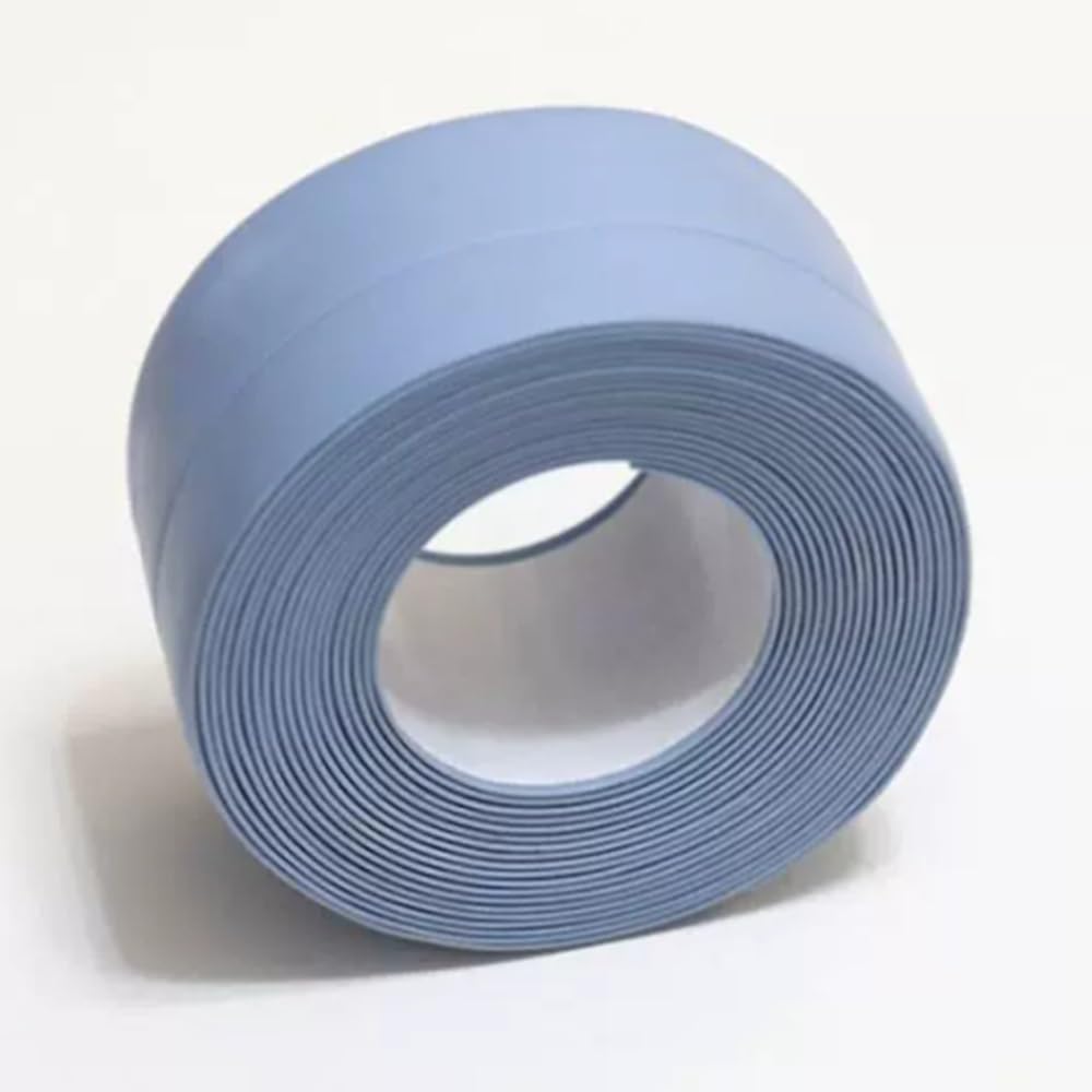 YUEKOPOU Self Adhesive Kitchen Caulking Sealing Tape Waterproof PVC Multicolor 1.5in x 10.5ft(Blue)