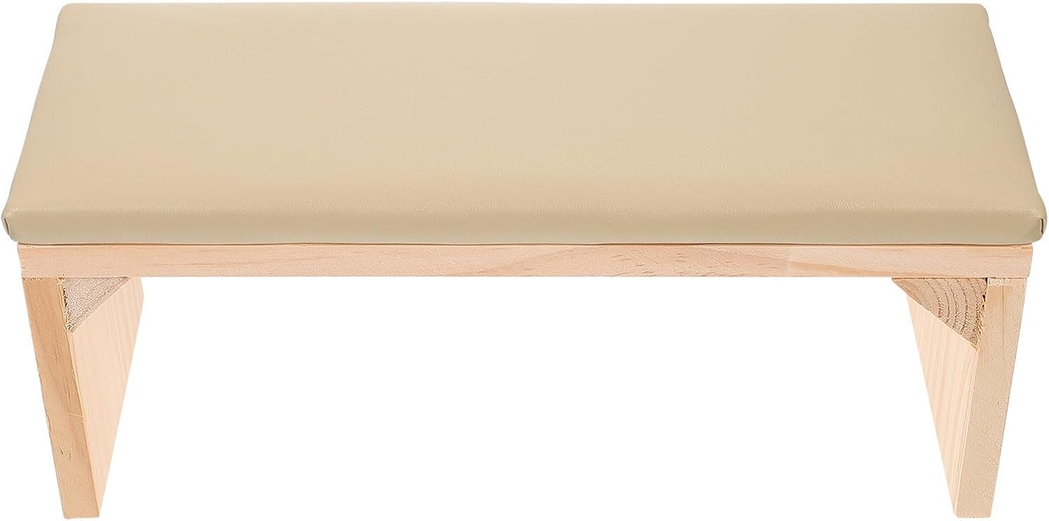 Beavorty Wooden Manicure Hand Rest Pillow for Nail Art and Home Use