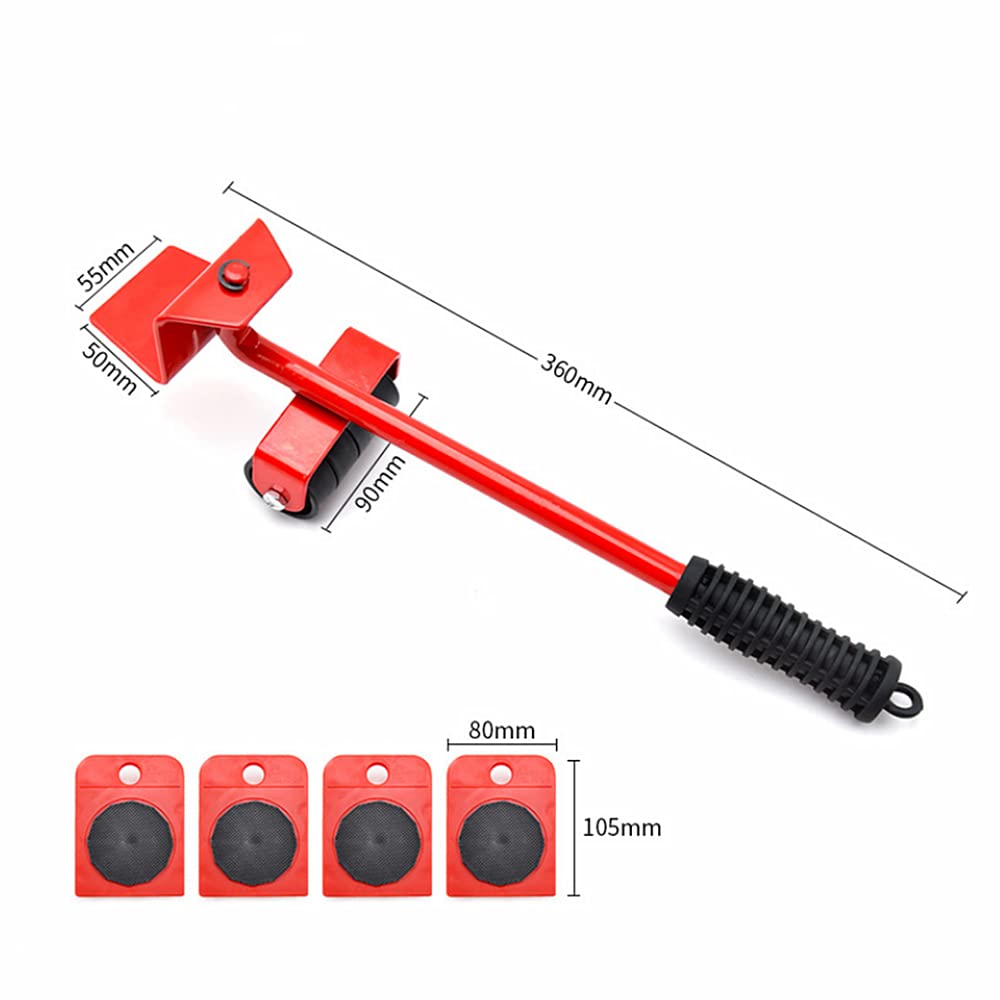Furniture Sliders Kit, Furniture Lifter,Heavy Furniture Move Roller Tools Max Up for 150KG/330LBS, 360 Degree Rotatable Pads - Image 2