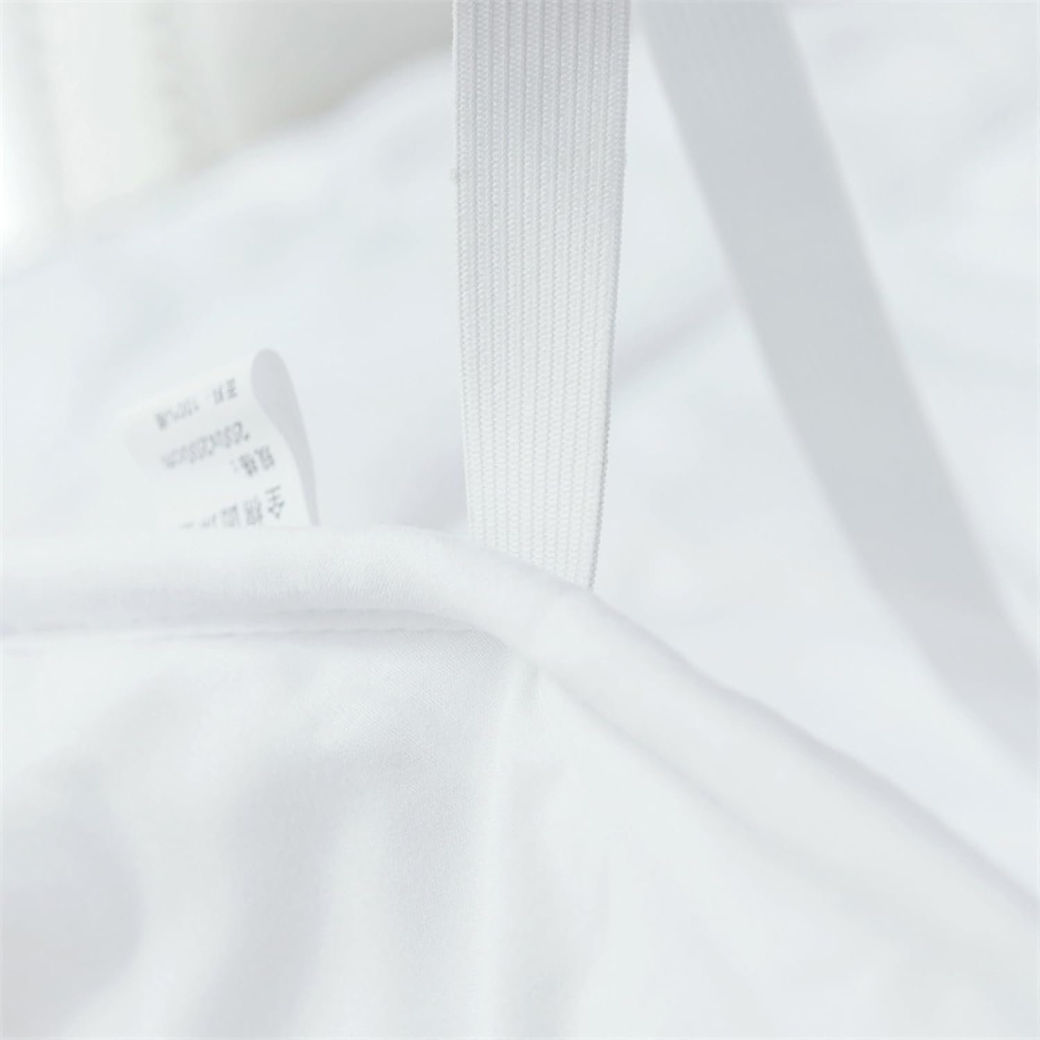 Round Mattress Topper, Quilted Design Comfort Mattress Pad Ultra Soft Fluffy Mattress Protector with Elastic Straps, White, Diameter (79inch)