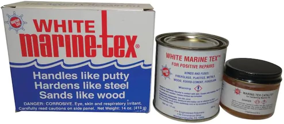 RM306K 1 Lb. White Marine Tex Kit Made by RM305K