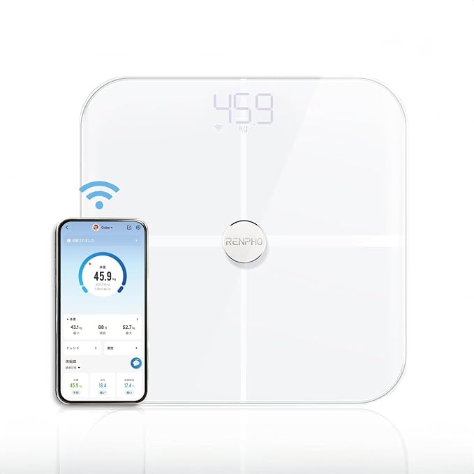 RENPHO Elis Aspire(Wi-Fi/Bluetooth対応・13項目測定)をAmazonで見る