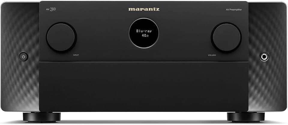 Marantz AV 30 AV Preamplifier | 8K Video Compatibility | 11.4-Channel Output | Decodes Dolby Atmos | Balanced and RCA outputs | Black