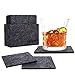HODA Coasters for Drinks Absorbent Felt Coasters with Holder The Best Coaster Gift Set of 8 - Square