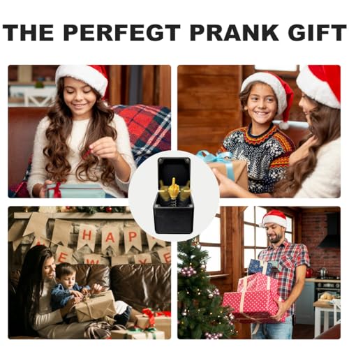 Mittelfinger Box, Mittelfinger Geschenk Box, Mittelfinger in der Box, Mittelfinger in der Box Surprise Gift Box, Annoying Middle Finger Gift Box für Erwachsene BüRo und Wohnkultur Fun Prank Gift