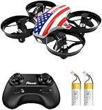 Mini Drone, Potensic A20 RC Nano Quadcopter 2.4G 6 Axis, Altitude Hold Function, Headless Mode Safe and Stable Flight, Remote Control Drone for Beginners & Kids -Flag