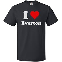 ShirtScope I Heart Everton T-Shirt - I Love Everton Tee