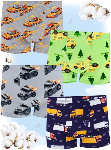 Boys Underwear,Soft Cotton Tagless Panties for Toddlers' & Little Kids' Comfort,Breathable Boxer Briefs 6-Pack2