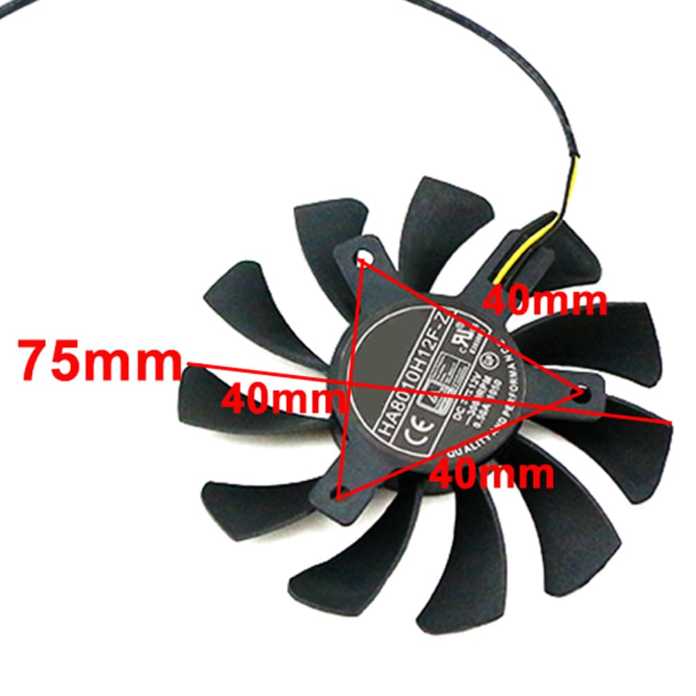 Amazon.com: Graphics Card Cooling Fans Suitable for MSI GTX 750Ti