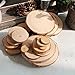 OULII Wood Slices Ornaments Tree Log Discs Rustic Wedding Christmas Ornaments, 1.5-3CM, 100-Pack