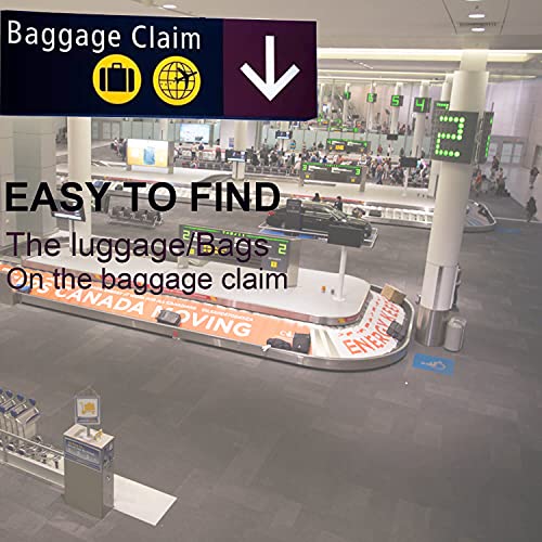 Neoprene Luggage Handle Wraps-Printed Bright Luggage Tags/Grips/Identifiers/Markers/Covers/Gripper For Suitcases Bags 5 Packs (Rainbow) #TOP6