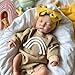 iCradle Reborn Baby Dolls 19inch Soft Body Realistic Newborn Baby Dolls Real Life Doll with Clothes and Bottles Toys Set for Kids Age 3+