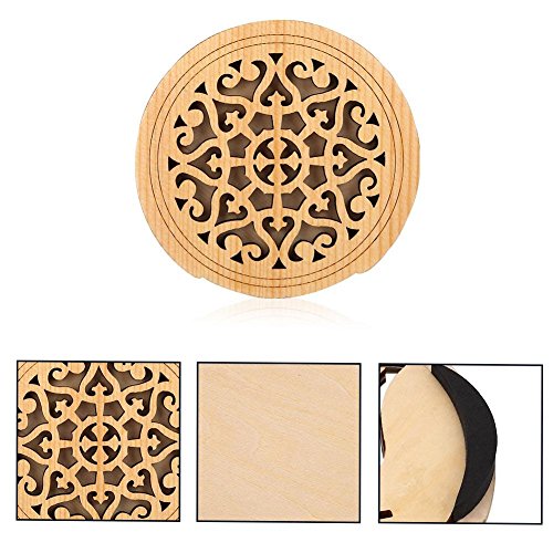 Vgeby Guitar Soundhole Cover, 89Mm Wood Pickup Sound Hole Block Halt Feedback Buster Prevention(#2) Guitar Soundhole Cover Soundhole Cover Wooden Feedback Buster For Acoustic Guitar #TOP2