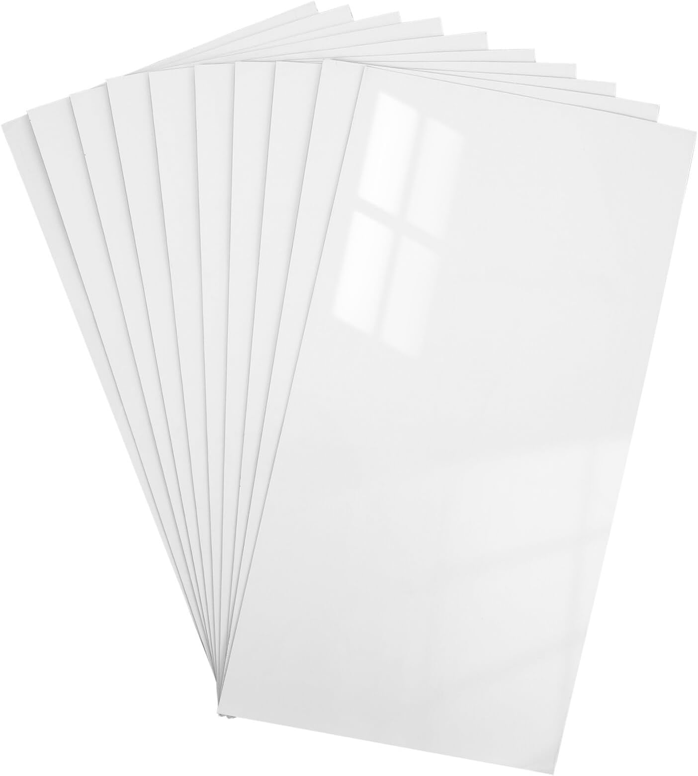 ABOOFAN Peel and Stick Backsplash, 10pcs White Marble PVC Stick on Backsplash Self Adhesive Wall Tile Subway Tile Wall Tiles Marble Kitchen Stickers for Kitchen Bathroom A